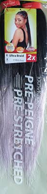 X-Pression, Style Uultra Braid, Pré-peigné, Couleur T1B/LILA