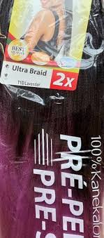 X-Pression, Style Uultra Braid, Pré-peigné, Couleur T1B/LAVENDER