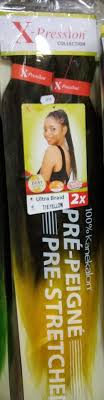 X-Pression, Style Uultra Braid, Pré-peigné, Couleur T1B/YELLOW